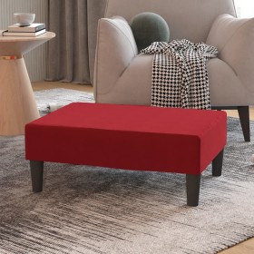 Red wine red velvet footstool 78x56x32 cm by vidaXL, Ottomans - Ref: Foro24-337692, Price: 81,99 €, Discount: %