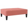 Reposapiés de terciopelo rosa 78x56x32 cm de vidaXL, Otomanas - Ref: Foro24-337732, Precio: 81,00 €, Descuento: %