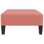 Reposapiés de terciopelo rosa 78x56x32 cm de vidaXL, Otomanas - Ref: Foro24-337732, Precio: 81,00 €, Descuento: %