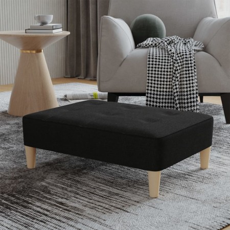 Black fabric footstool 78x56x32 cm by vidaXL, Ottomans - Ref: Foro24-337717, Price: 88,99 €, Discount: %