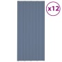 Gray galvanized steel roof panel 12 units 100x45 cm by vidaXL, Ceiling - Ref: Foro24-317213, Price: 73,42 €, Discount: %