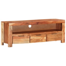 Solid acacia wood TV cabinet 110x30x40 cm by vidaXL, TV Furniture - Ref: Foro24-338027, Price: 186,99 €, Discount: %