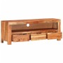 Solid acacia wood TV cabinet 110x30x40 cm by vidaXL, TV Furniture - Ref: Foro24-338027, Price: 189,14 €, Discount: %