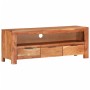 Solid acacia wood TV cabinet 110x30x40 cm by vidaXL, TV Furniture - Ref: Foro24-338027, Price: 189,14 €, Discount: %