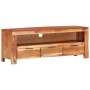 Solid acacia wood TV cabinet 110x30x40 cm by vidaXL, TV Furniture - Ref: Foro24-338027, Price: 189,14 €, Discount: %