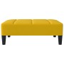 Reposapiés de terciopelo amarillo 78x56x32 cm de vidaXL, Otomanas - Ref: Foro24-337735, Precio: 77,56 €, Descuento: %