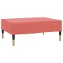 Reposapiés de terciopelo rosa 78x56x32 cm de vidaXL, Otomanas - Ref: Foro24-337702, Precio: 60,78 €, Descuento: %