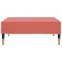 Reposapiés de terciopelo rosa 78x56x32 cm de vidaXL, Otomanas - Ref: Foro24-337702, Precio: 60,78 €, Descuento: %