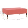 Reposapiés de terciopelo rosa 78x56x32 cm de vidaXL, Otomanas - Ref: Foro24-337702, Precio: 60,78 €, Descuento: %