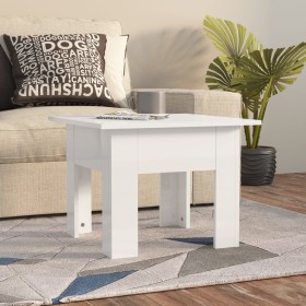 Weiß glänzender Couchtisch aus Holzwerkstoff, 55 x 55 x 42 cm von vidaXL, Couchtisch - Ref: Foro24-810241, Preis: 27,27 €, Ra...