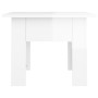 White gloss engineered wood coffee table 55x55x42 cm by vidaXL, Coffee table - Ref: Foro24-810241, Price: 27,29 €, Discount: %