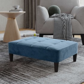 Blue velvet footstool 78x56x32 cm by vidaXL, Ottomans - Ref: Foro24-337727, Price: 77,99 €, Discount: %