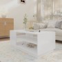 Glossy white engineered wood coffee table 102x55x43 cm by vidaXL, Coffee table - Ref: Foro24-810286, Price: 78,46 €, Discount: %