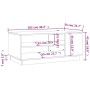 Glänzend weißer Couchtisch aus Holzwerkstoff, 102 x 55 x 43 cm von vidaXL, Couchtisch - Ref: Foro24-810286, Preis: 79,45 €, R...