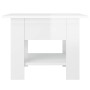 Engineered wood white gloss coffee table 55x55x42 cm by vidaXL, Coffee table - Ref: Foro24-810268, Price: 44,21 €, Discount: %