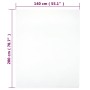 White cotton jersey fitted sheet 140x200cm by vidaXL, Bed sheets - Ref: Foro24-136244, Price: 15,49 €, Discount: %