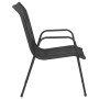 Garden chairs 4 units steel and black textilene by vidaXL, Garden chairs - Ref: Foro24-316818, Price: 247,46 €, Discount: %