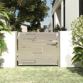 Stainless steel garden gate 100x75 cm by vidaXL, garden gates - Ref: Foro24-316854, Price: 143,99 €, Discount: %