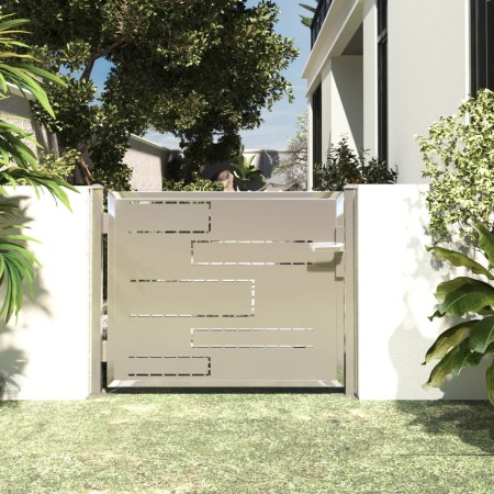 Stainless steel garden gate 100x75 cm by vidaXL, garden gates - Ref: Foro24-316854, Price: 143,61 €, Discount: %