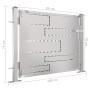 Stainless steel garden gate 100x75 cm by vidaXL, garden gates - Ref: Foro24-316854, Price: 143,61 €, Discount: %