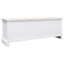 Mueble de TV madera paulownia blanco y marrón claro 108x30x40cm de vidaXL, Muebles TV - Ref: Foro24-338530, Precio: 144,99 €,...