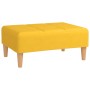 Reposapiés de tela amarillo 78x56x32 cm de vidaXL, Otomanas - Ref: Foro24-337753, Precio: 63,77 €, Descuento: %