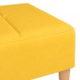 Reposapiés de tela amarillo 78x56x32 cm de vidaXL, Otomanas - Ref: Foro24-337753, Precio: 63,77 €, Descuento: %