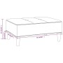 Gelber Stoff-Fußhocker 78x56x32 cm von vidaXL, Osmanen - Ref: Foro24-337753, Preis: 63,77 €, Rabatt: %