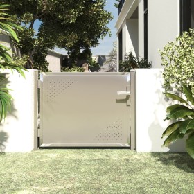 Puerta de jardín de acero inoxidable 100x75 cm de vidaXL, Puertas de jardín - Ref: Foro24-316864, Precio: 152,99 €, Descuento: %