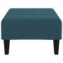 Blue velvet footstool 78x56x32 cm by vidaXL, Ottomans - Ref: Foro24-337757, Price: 75,99 €, Discount: %