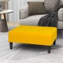 Yellow velvet footrest 78x56x32 cm by vidaXL, Ottomans - Ref: Foro24-337765, Price: 76,61 €, Discount: %