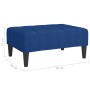 Blue fabric footstool 78x56x32 cm by vidaXL, Ottomans - Ref: Foro24-337782, Price: 82,55 €, Discount: %