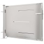 Puerta de jardín de acero inoxidable 100x75 cm de vidaXL, Puertas de jardín - Ref: Foro24-316859, Precio: 181,99 €, Descuento: %