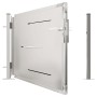 Puerta de jardín de acero inoxidable 100x75 cm de vidaXL, Puertas de jardín - Ref: Foro24-316859, Precio: 181,99 €, Descuento: %