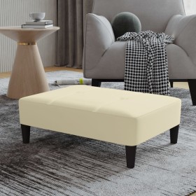 Cream synthetic leather footstool 78x56x32 cm by vidaXL, Ottomans - Ref: Foro24-337769, Price: 53,99 €, Discount: %