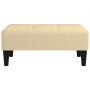 Reposapiés de terciopelo crema 78x56x32 cm de vidaXL, Otomanas - Ref: Foro24-337767, Precio: 62,52 €, Descuento: %