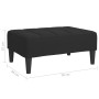 Reposapiés de terciopelo negro 78x56x32 cm de vidaXL, Otomanas - Ref: Foro24-337795, Precio: 89,48 €, Descuento: %