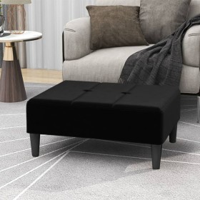 Black velvet footstool 78x56x32 cm by vidaXL, Ottomans - Ref: Foro24-337764, Price: 75,99 €, Discount: %