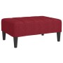 Reposapiés de tela rojo vino tinto 78x56x32 cm de vidaXL, Otomanas - Ref: Foro24-337785, Precio: 66,74 €, Descuento: %