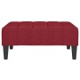 Reposapiés de tela rojo vino tinto 78x56x32 cm de vidaXL, Otomanas - Ref: Foro24-337785, Precio: 66,74 €, Descuento: %