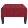 Reposapiés de tela rojo vino tinto 78x56x32 cm de vidaXL, Otomanas - Ref: Foro24-337785, Precio: 66,74 €, Descuento: %