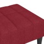 Reposapiés de tela rojo vino tinto 78x56x32 cm de vidaXL, Otomanas - Ref: Foro24-337785, Precio: 66,74 €, Descuento: %