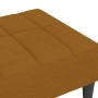 Brown velvet footstool 78x56x32 cm by vidaXL, Ottomans - Ref: Foro24-337797, Price: 66,50 €, Discount: %