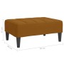 Brown velvet footstool 78x56x32 cm by vidaXL, Ottomans - Ref: Foro24-337797, Price: 66,50 €, Discount: %