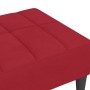 Reposapiés de terciopelo rojo vino tinto 78x56x32 cm de vidaXL, Otomanas - Ref: Foro24-337794, Precio: 76,99 €, Descuento: %