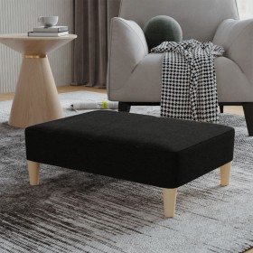 Black fabric footstool 78x56x32 cm by vidaXL, Ottomans - Ref: Foro24-337801, Price: 88,08 €, Discount: %