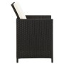 Garden chair and stool set 4 pieces black PE rattan by vidaXL, Garden chairs - Ref: Foro24-316751, Price: 164,11 €, Discount: %