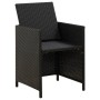 Garden chair and stool set 4 pieces black PE rattan by vidaXL, Garden chairs - Ref: Foro24-316751, Price: 164,11 €, Discount: %