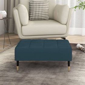 Blue velvet footstool 78x56x32 cm by vidaXL, Ottomans - Ref: Foro24-337811, Price: 83,99 €, Discount: %