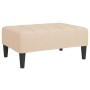 Taburete de tela color crema 78x56x32 cm de vidaXL, Otomanas - Ref: Foro24-337779, Precio: 78,07 €, Descuento: %